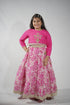 Pink Floral Lehenga